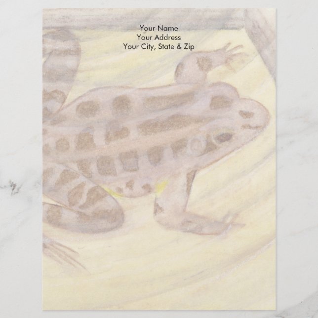 Pickerel Frog Letterhead (Front)
