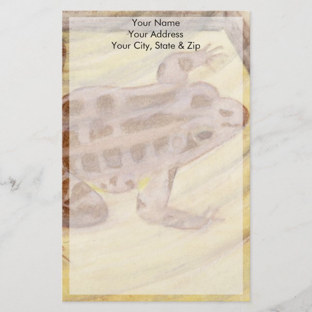 Pickerel Frog Stationery (Front)