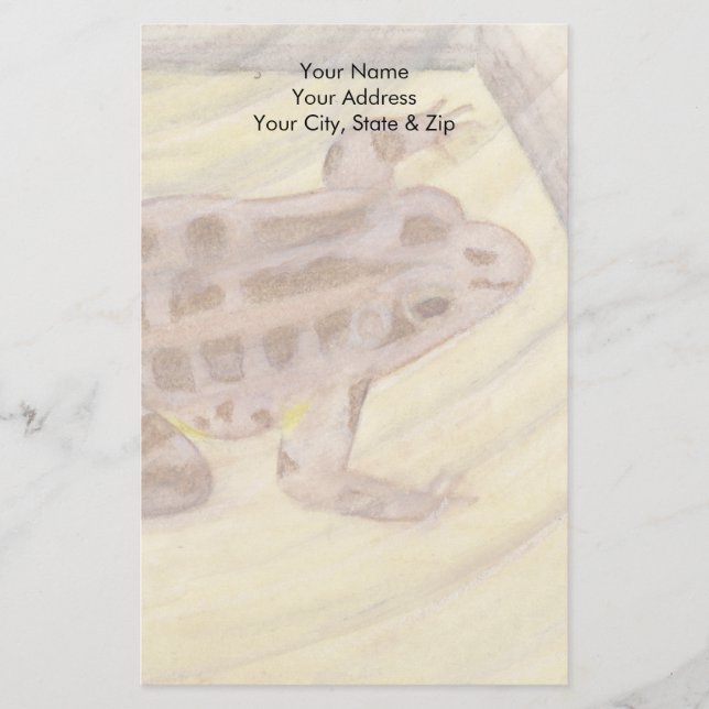 Pickerel Frog Stationery (Front)
