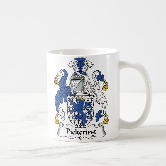 Pickering Family Crest Coffee Mug (Right)