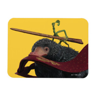 Pickett & Teddy With Wand and Tie Magnet