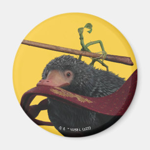 Pickett & Teddy With Wand and Tie Magnet