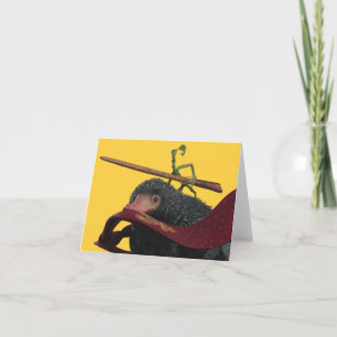 Pickett & Teddy With Wand and Tie Note Card