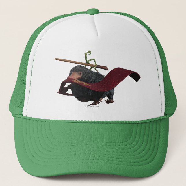 Pickett & Teddy With Wand and Tie Trucker Hat (Front)