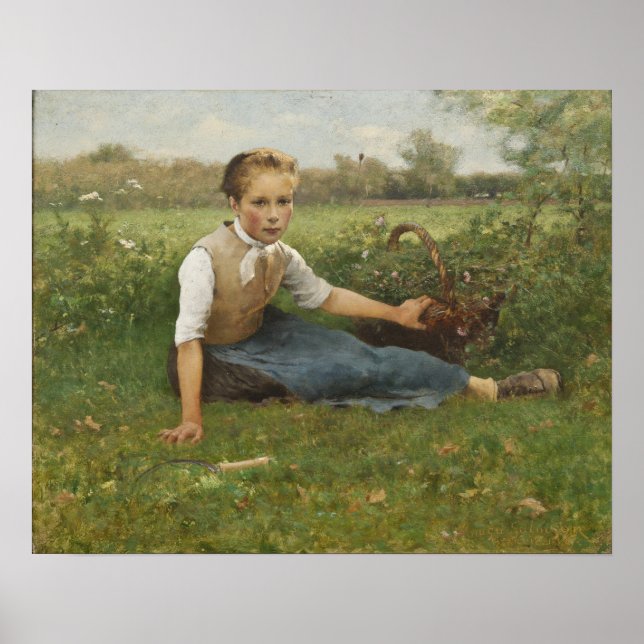 Picking Flowers | 1882 Poster (Front)