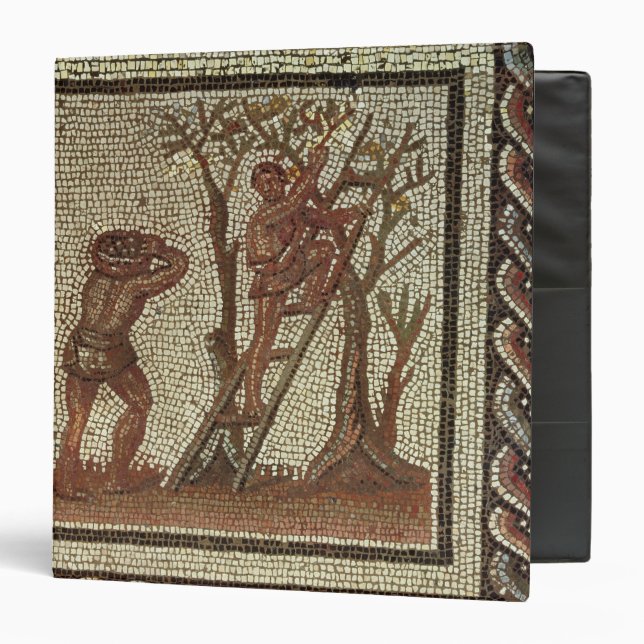 Picking Fruit, Roman Mosaic Binder (Front/Inside)