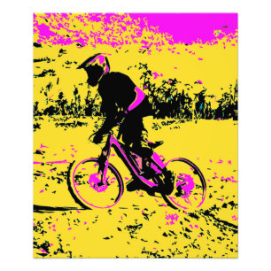 Picking up Speed - Mountain Biker Photo Print