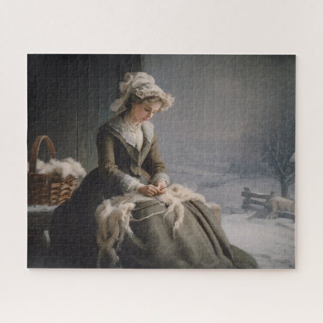 Picking Wool Jigsaw Puzzle (Horizontal)