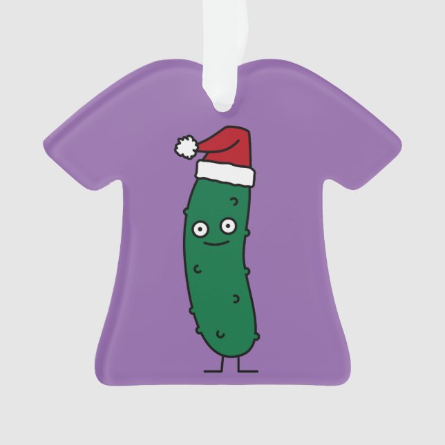 Pickle à l'aneth de Noël utilisant un casquette de (devant)