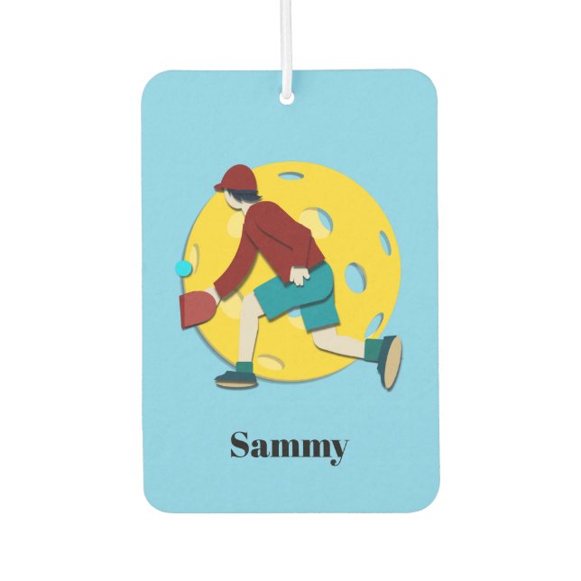 Pickle Ball Air Freshener (Front)