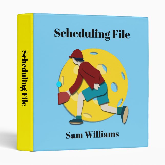 Pickle Ball Binder (Front/Spine)