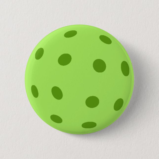 Pickle Ball Gift Green Pickleball 2 Inch Round Button (Front)