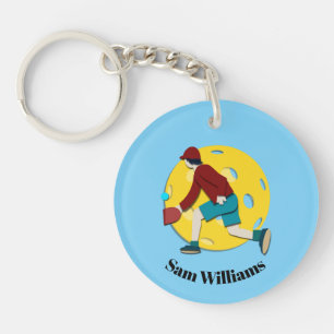 Pickle Ball Keychain