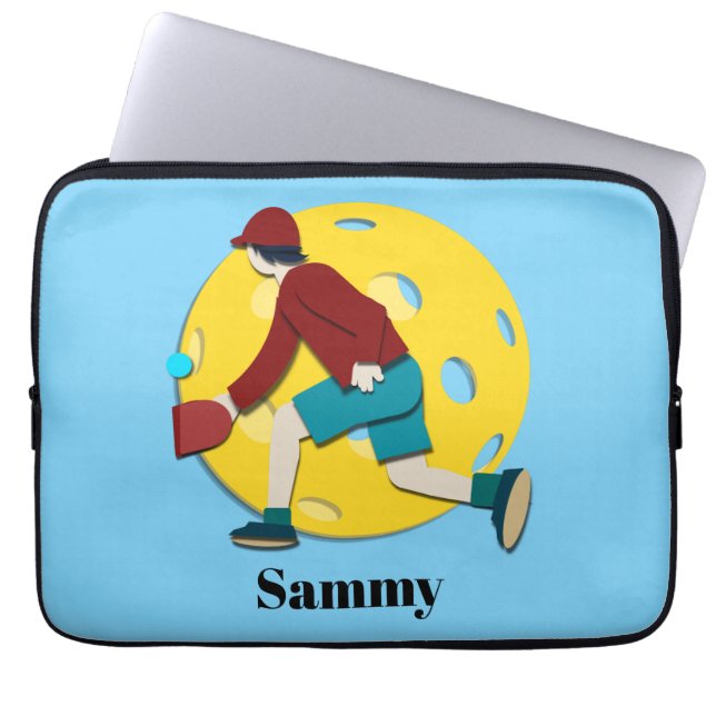 Pickle Ball Laptop Sleeve (Front)