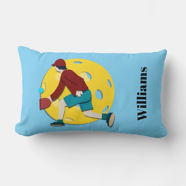 Pickle Ball Lumbar Pillow (Front)