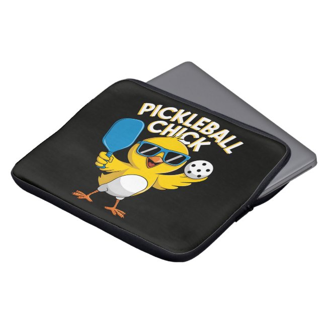 Pickle ball Pickleball Chick Laptop Sleeve (Front Top)