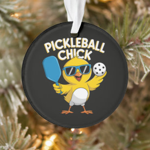 Pickle ball Pickleball Chick Ornament