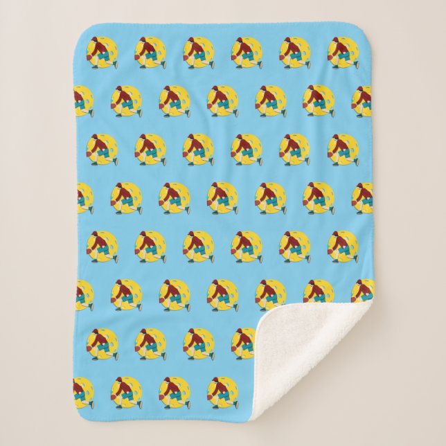 Pickle Ball Sherpa Blanket (Front)