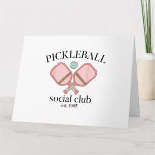 Pickle Ball Social Club EST 1965 Men WomenPickle B Card