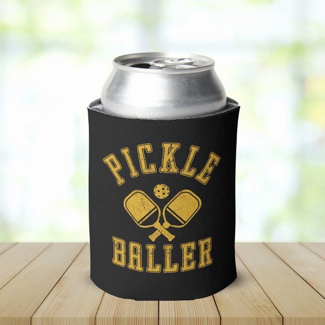 Pickle Baller Funny Pickleball Can Cooler (Creator Uploaded)