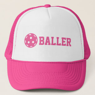 Pickle baller Funny Pickleball  Custom Text  Trucker Hat
