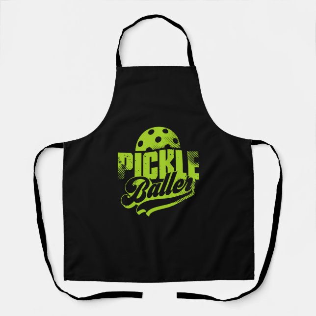 Pickle Baller Pickleball   Apron (Front)