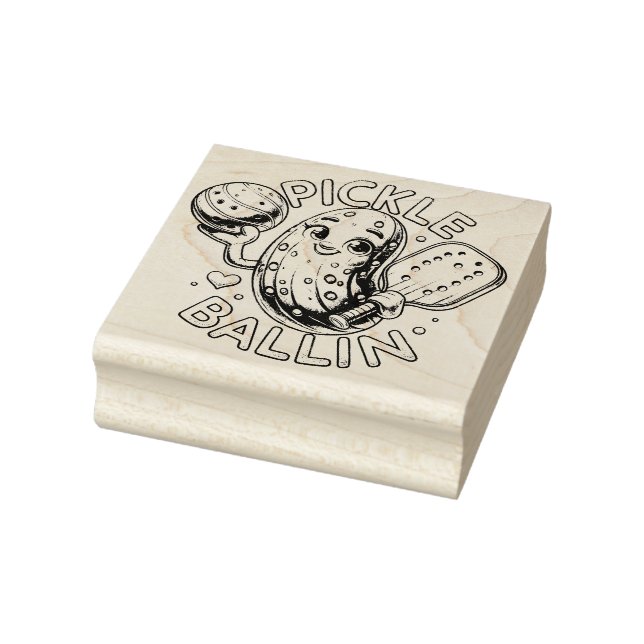 Pickle Ballin Rubber Stamp (Stamp)