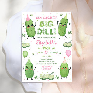 Pickle Big Dill Party Birthday Invitation