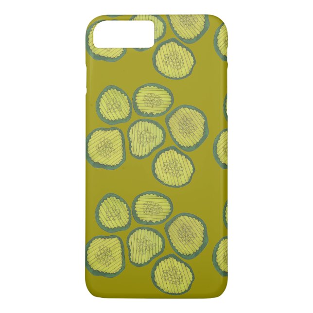 Pickle Chips Green Dill Sweet Kosher Pickles Print Case-Mate iPhone Case (Back)