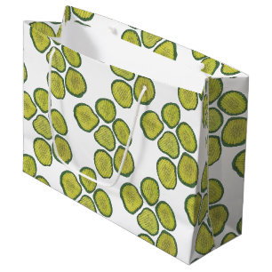 Pickle Chips Green Kosher Dill Pickle Chip Foodie Large Gift Bag