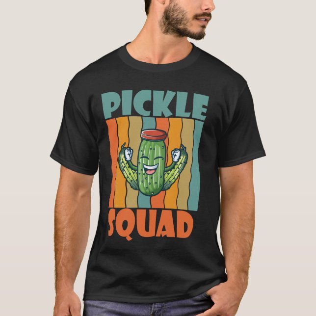 Pickle Cucumber Vegan Squad T-Shirt (Front)