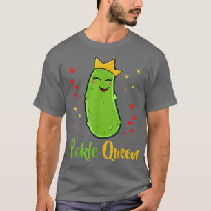 Pickle Dancing Cute Cucumber Green Vegan Funny Que T-Shirt