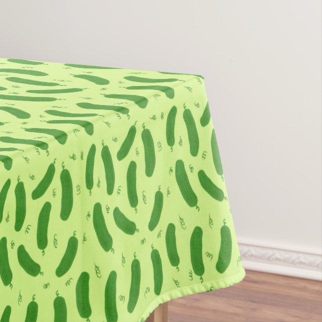 Pickle & Fresh Collection patterned Tablecloth (In Situ)