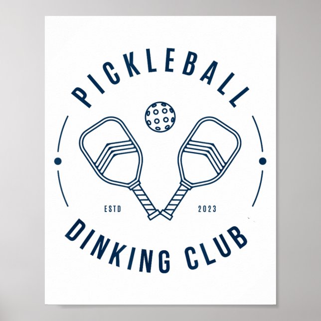Pickle funny sports paddle ball  poster (Front)