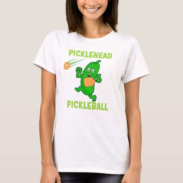 Pickle head Pickleball T-Shirt (Front)