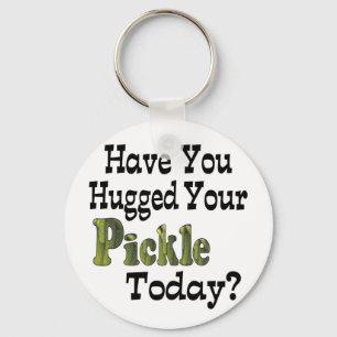Pickle Hugger Keychain