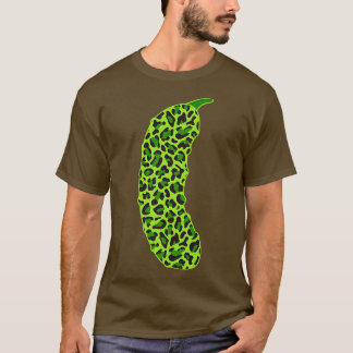 Pickle Leopard Print Vegan Cucumber Pickle Lovers  T-Shirt