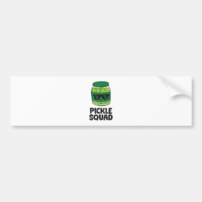Pickle Lover Team Pickles Funny Pickle Squad Bumper Sticker (Front)