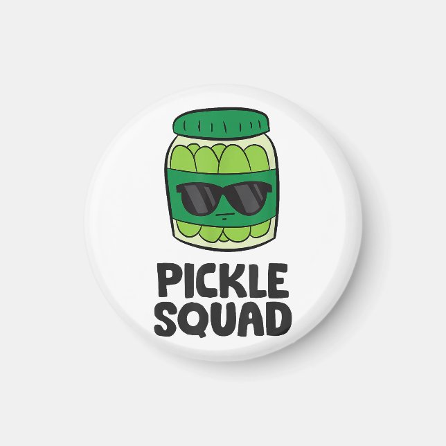 Pickle Lover Team Pickles Funny Pickle Squad Magnet (Front)