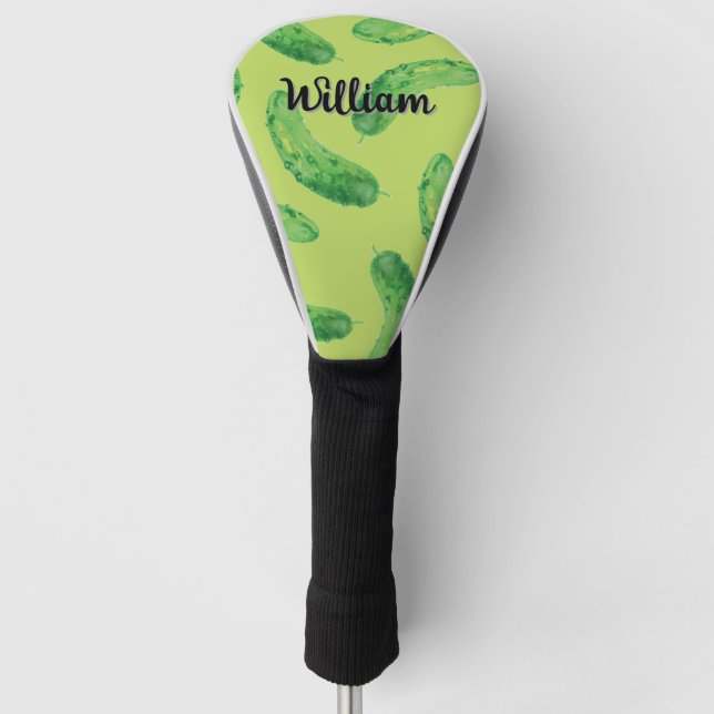 Pickle Me Fancy! Golf Head Cover (Front)