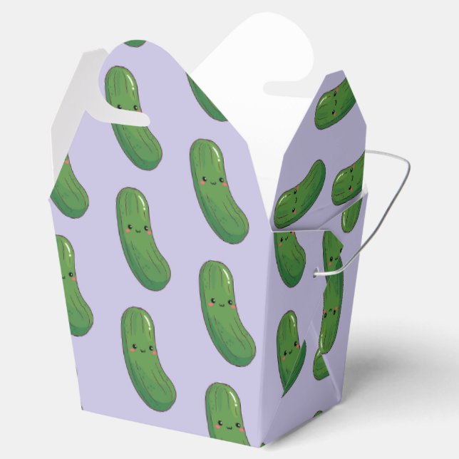 Pickle Pattern Favor Box (Opened)