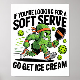 Pickle playing pickle ball funny pickleball lover poster