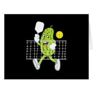 Pickle Playing Pickleball - Funny Pickleball Paddl