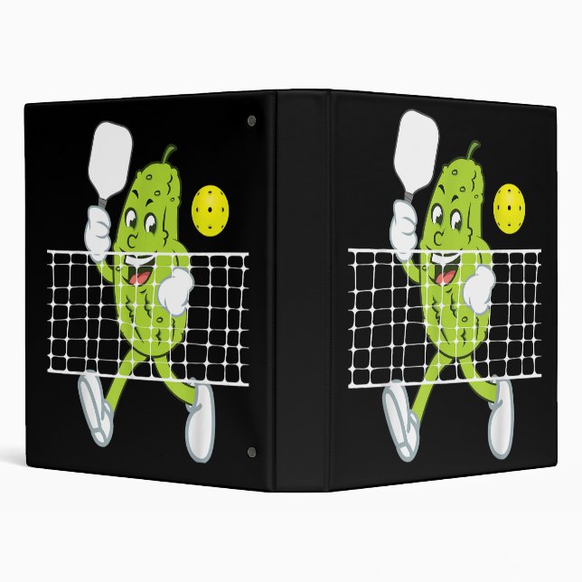 Pickle Playing Pickleball - Funny Pickleball Paddl Binder (Background)