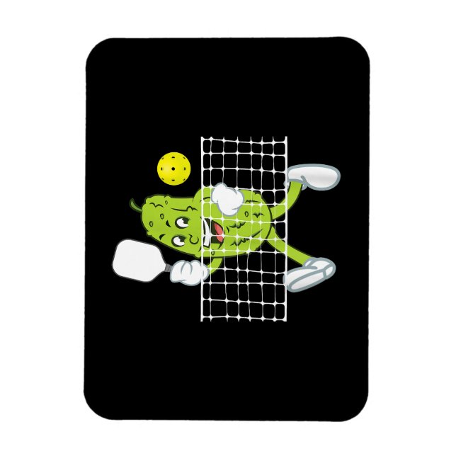 Pickle Playing Pickleball - Funny Pickleball Paddl Magnet (Vertical)