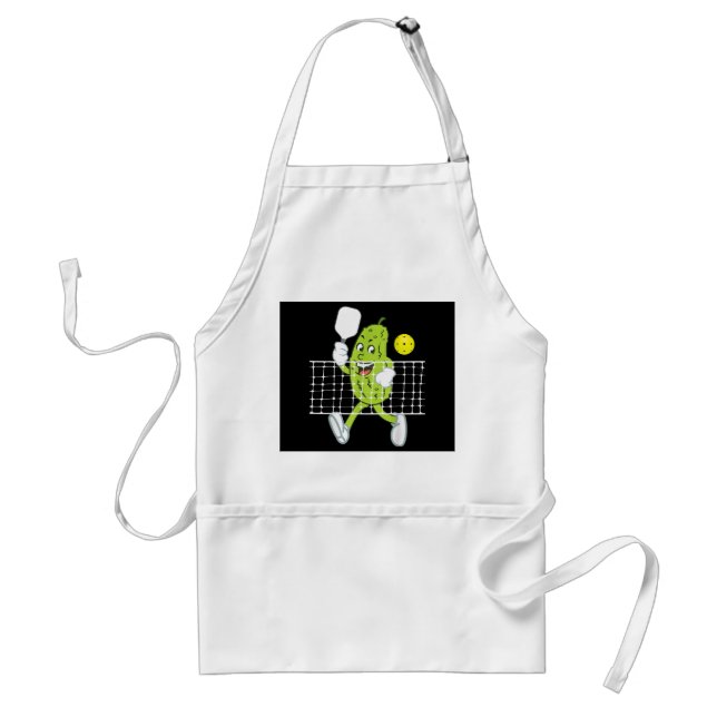 Pickle Playing Pickleball - Funny Pickleball Paddl Standard Apron (Front)