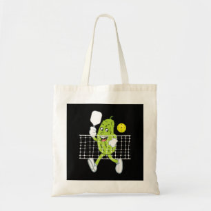 Pickle Playing Pickleball - Funny Pickleball Paddl Tote Bag