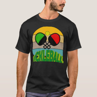 Pickle Playing Pickleball Sports funny T-Shirt