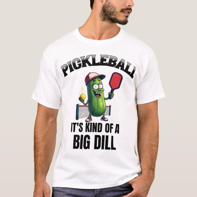 Pickle Power A Pickleball Pun T-Shirt (Front)