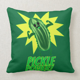 Pickle Power! Throw Pillow